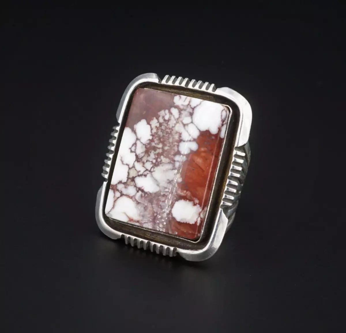 Navajo Wild Horse Ring Will Denetdale Signed Sterling Silver Size