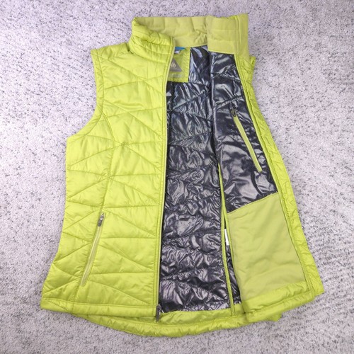 Columbia Omni Heat Vest Womens Small Quilted Full Zip Omni Shield Puffer EUC