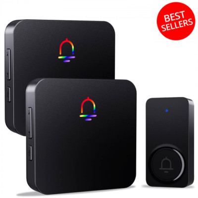 #1 Timbre Inalambrico Timbres De Casa Alarma Para Puerta Sensor Negocio Alerta
