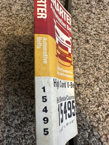 Charter automotive belt high cord V belt 15495 - Picture 4 of 6