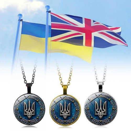 Necklace Support Ukraine Jewelry Ukrainian Symbol Pendant Trident Hot B3 - Picture 3 of 20