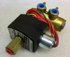 ASCO EF8345G1 120VAC 4-WAY N.C. SOLENOID VALVE 1/4" NPT 10-150 PSI NEW NO BOX