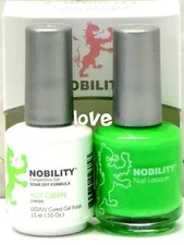 NOBILITY Gel Nail Polish 0.5fl.oz UV/LED Gel Color Duo NBCS056- Hot Green
