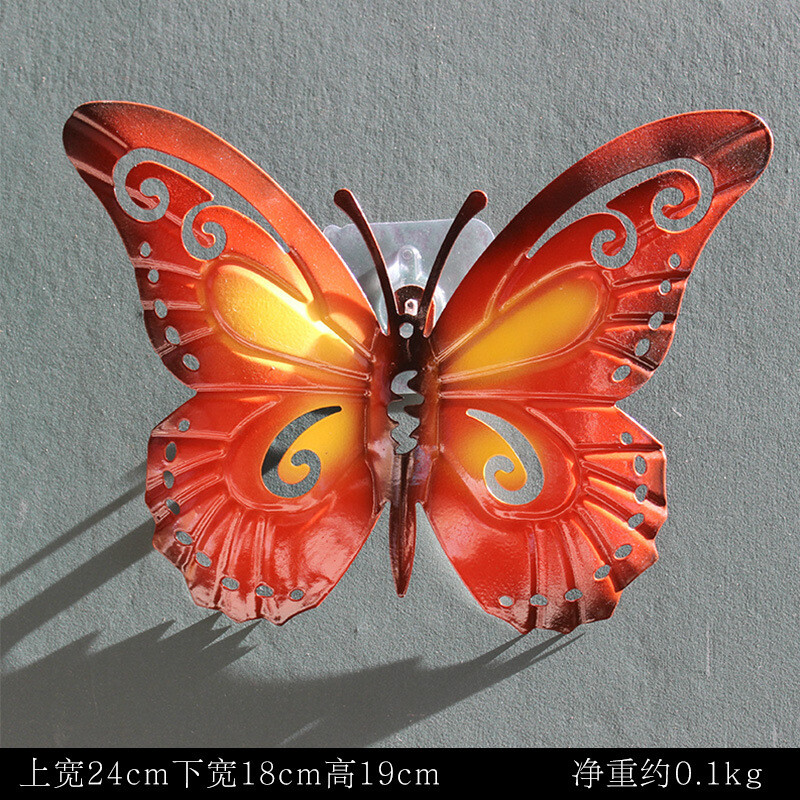 1x Simulation Metal 3D Butterfly Pendants Iron Wall Hanging Home Wall Decor Cute