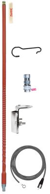 Firestik FG4648-R 4 Foot No-Ground Plane Cb Antenna Kit Red