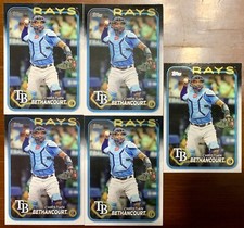 Christian Bethancourt 2024 Topps Series 1 #97 5 Card Lot Tampa Bay Rays ⚾️