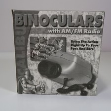 Avon Excalibur 6x Magnification Binocular with Built-in AM/FM Radio  NEW 
