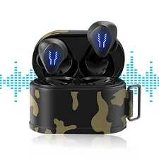 Mini Bluetooth Earphones True Wireless Earbuds Audio Game with Charging Case
