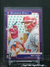 2021 Donruss Baseball Mike Trout Liberty Parallel Diamond Kings Angels