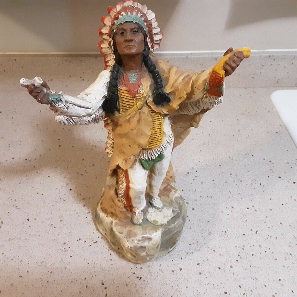 UNIVERSAL STATUARY CHICAGO 1960年代 石膏オブジェ Vintage Asian Lady Sculpture 1958 Universal Statuary Corp