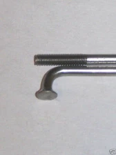 Custom length 14g (2.0mm) SILVER Stainless J-bend bicycle spokes w/o Nipples