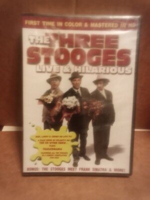 THE THREE STOOGES : Live  & Hilarious (2007) DVD Frank Sinatra Ed Wynn New