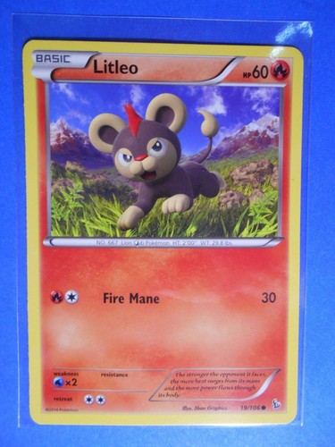 Litleo 18/106, 3x Litleo 19/106 Pokemon card XY Flashfire common NM - Picture 3 of 3