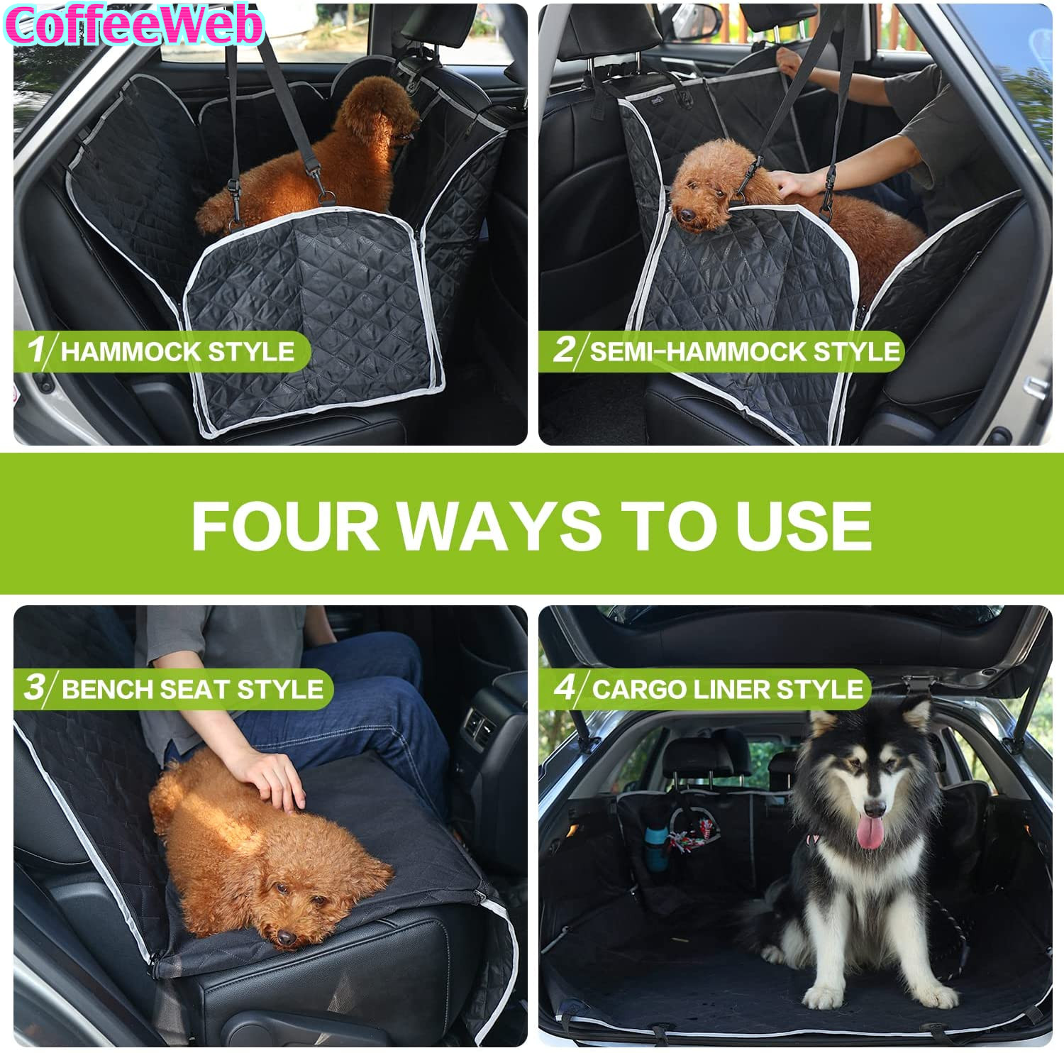 Telo Copri Bagagliaio Auto Professionale per Cani - Alta Qualità - 3