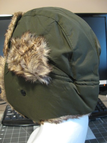 John Boy Trapper Bomber Hunting Hat - Faux Fur Headwear - Army Green - OSFM - Picture 6 of 14