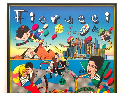 FIORUCCI RARE 1980 POST MODERN MEMPHIS FRAMED NEW WAVE ITALIAN