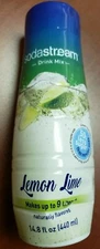 SodaStream  LEMON LIME- 14.8 fl oz - 23 Servs - 60 cal per serving - Exp 11/2025