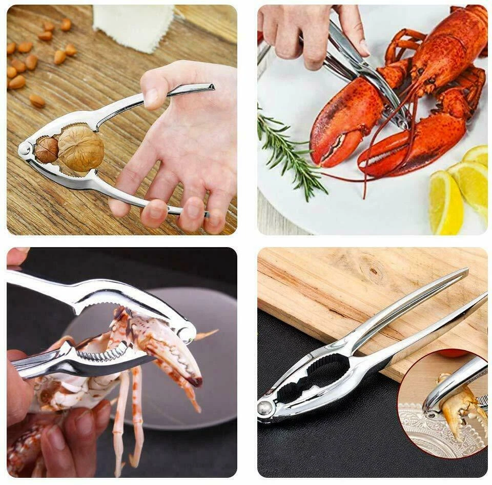 Stainless Steel Lobster Shell Cracker Seafood Crab Crackers Multi-function Tool - Image 3 of 4