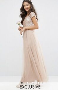 maya embellished bardot maxi dress