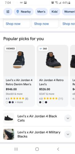 Jordan 4 levi - Gem Jordan 4 levi - Gem