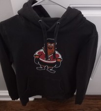 Gritty Philadelphia Flyers Sweatshirt Black Graphic Hoodie Youth Size Large