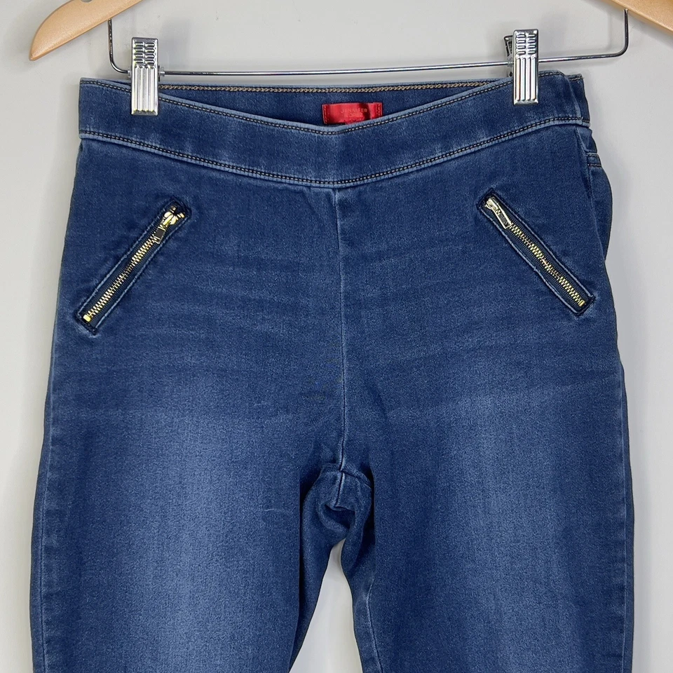 Jennifer Lopez JLO Mujer Talla 4L Tiro Medio Elastizado Pull On Jeggings Bolsillos con Cremallera Foto 2 de 4