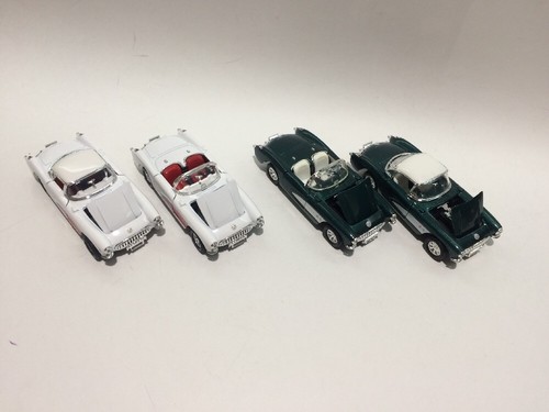 1957 Chevrolet Corvette-1:34 Die Cast w/Pull Back Power & Opening Doors And Hood - Picture 2 of 7