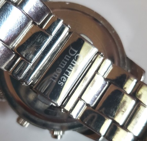 Charles Dumont Paris Mens Multi Dial Analog Watch NEW BATTERY Vintage - 第 2/6 張圖片