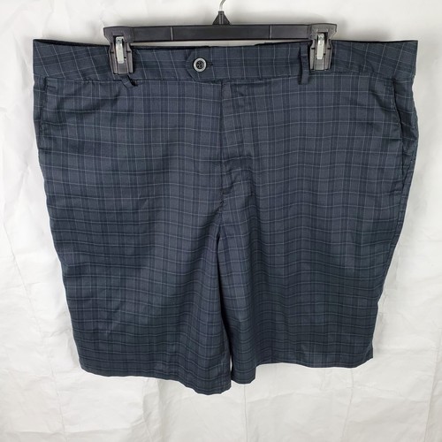 Under Armour Shorts Mens 38 Gray Black Performance Stretch Golf Plaid Athletic