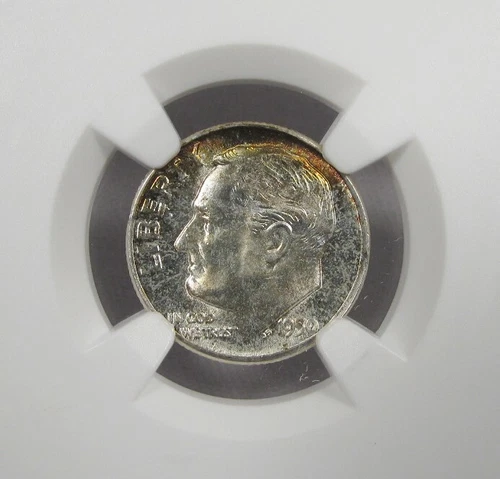 1950-P Silver Roosevelt Dime NGC MS67 Coin AJ185