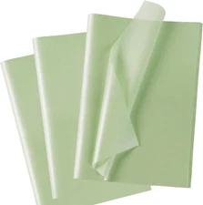 60 Sheets 20"X14" Metallic Green Tissue Paper, Mint Green Tissue Paper Bulk for