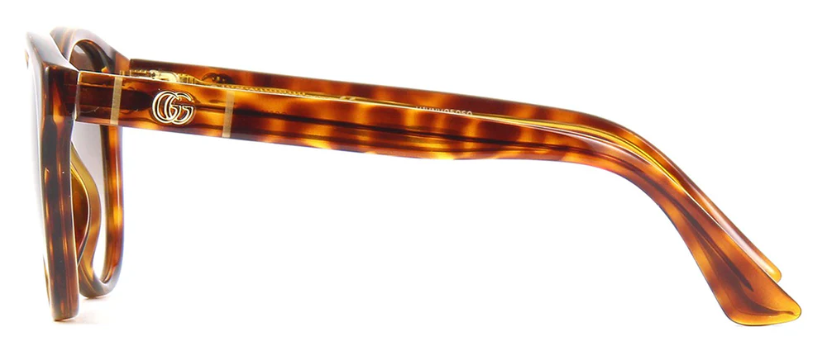 Gucci GG0631S 002 Brown Havana Gradient Round Women display picture 1