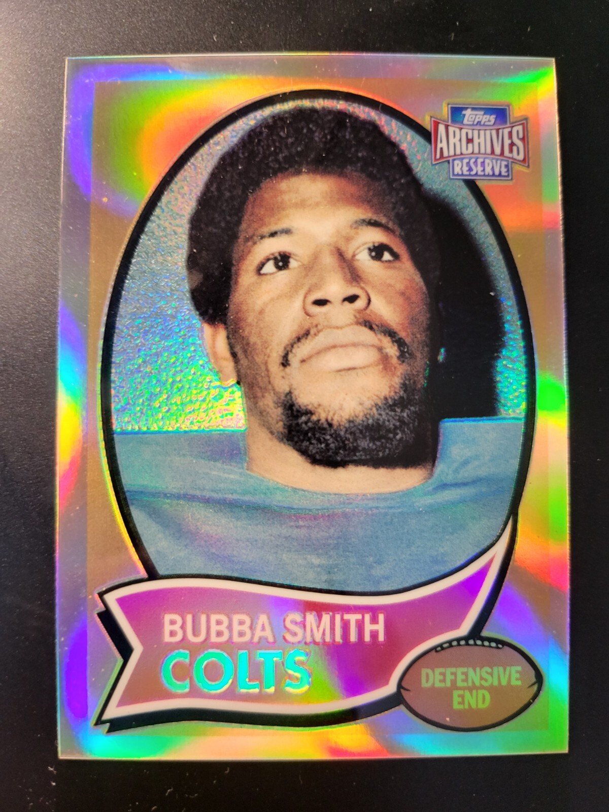 2001 Topps Archives Reserve Bubba Smith REFRACTOR card #114