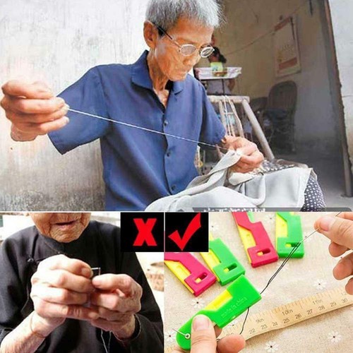 1Pcs Automatic Needle Threader Thread Guide Elderly 2024 Use Sewing Tool U4O7 - Picture 8 of 12