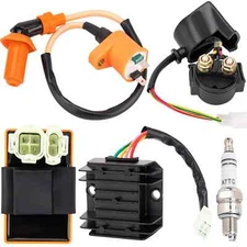 GY6 150cc Ignition Coil Kit for 150cc 125cc 50cc ATV Quad Go Kart Moped Scoot...