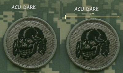 JOINT SPECIAL OPS INHERENT RESOLVE CJTF-OIR vêlkrö ACU-Dark 2'' 2-PC: DEATH SKULL