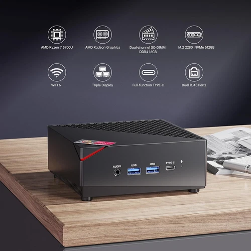 ACEMAGICIAN MINI Gaming PC AMD Ryzen 7 7840HS 5700U 16GB 512GB 4K UHD Micro - Picture 17 of 29