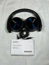 SONY MDR-ZX310AP ZX Series Wired On Ear Headphones w/Mic - Black UNTESTED