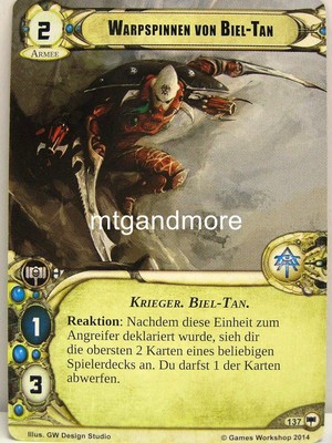 Warhammer 40000 Conquest LCG - Warpspinnen von Biel-Tan  #137 - Base Set dt.