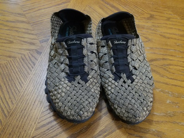 skechers woven elastic shoes