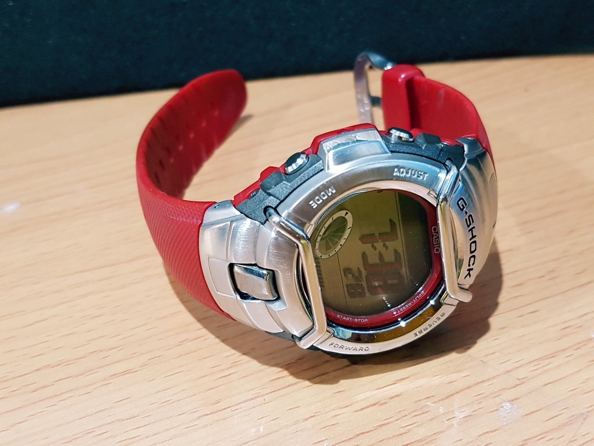 Red G-Shock Vintage MRG MTG G-3101 Sport Car 90' Era Duplex
