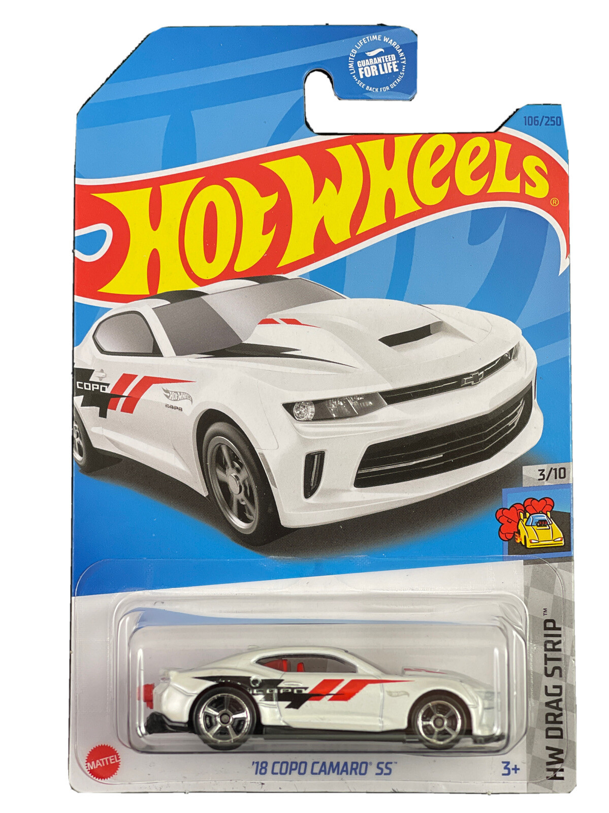 Hot Wheels 2023 HW Drag Strip 3/10 White '18 COPO Camaro SS