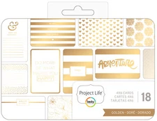 Becky Higgins Project Life - 4 X 6 - Theme Cards - Golden (18 Piece)