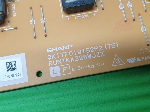 PLACA INVERSORA PARA TV LCD SHARP LC-52X20E 50" RUNTKA328WJZZ RUNTKA327WJZZ - Imagen 3 de 4