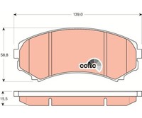 Bremsbelagsatz, Scheibenbremse Cotec Trw GDB3246 FüR Mazda