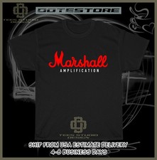 New Tee Shirt Marshall amplifiers Logo Men's T-Shirt American Dotees Tee Shirt