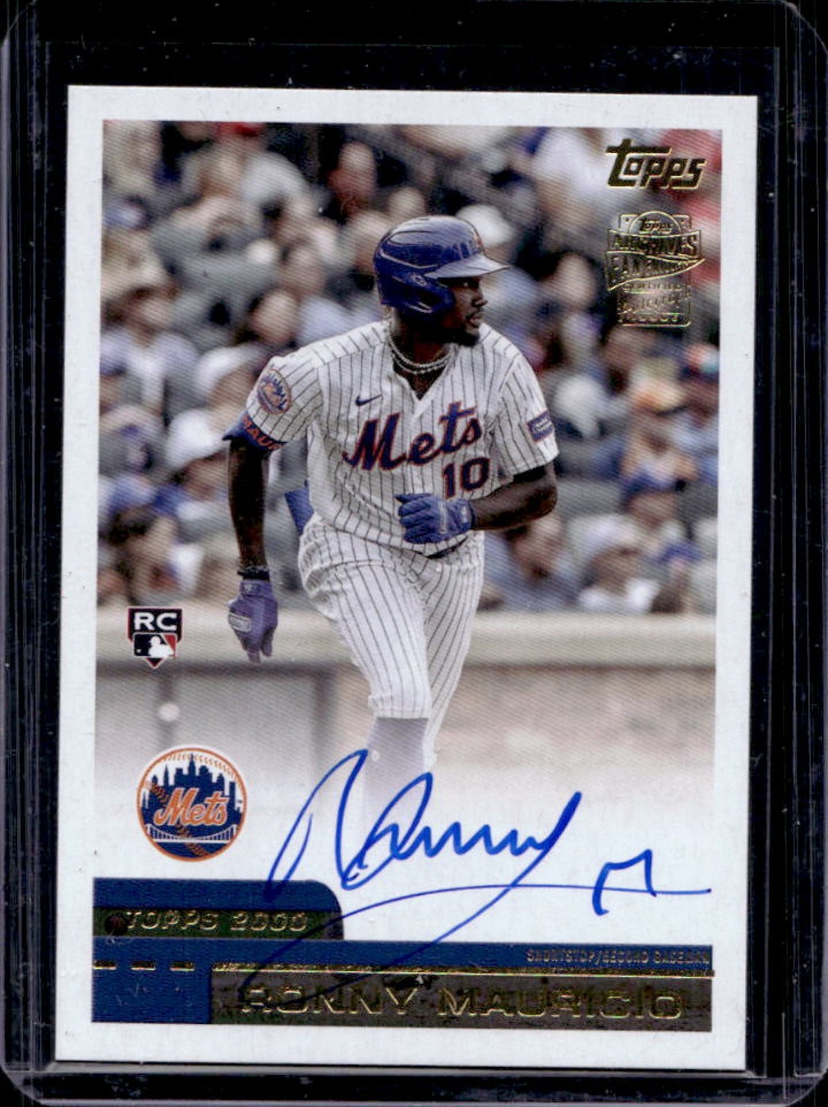 2024 Topps Archives Ronny Mauricio 2000 Fan Favorites Auto RC #00FF-RM Mets