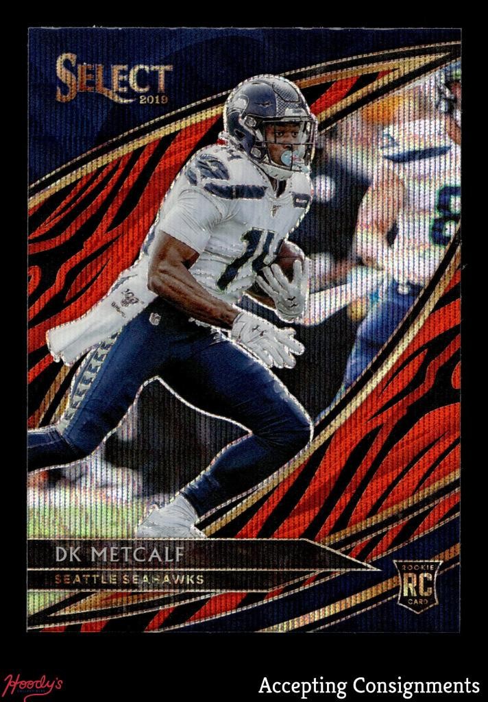 2019 Select Prizm Tiger #207 D.K. Metcalf ROOKIE RC SP Field Level SEAHAWKS