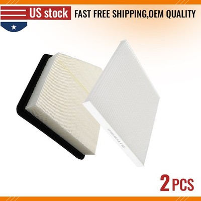 Engine And Cabin Air Filter Set for Chevrolet Equinox 2010-2017 GMC Terrain
