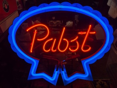 Vintage 2005 Pabst Blue Ribbon PBR Beer Neon Light Sign 21x18x5 Excellent